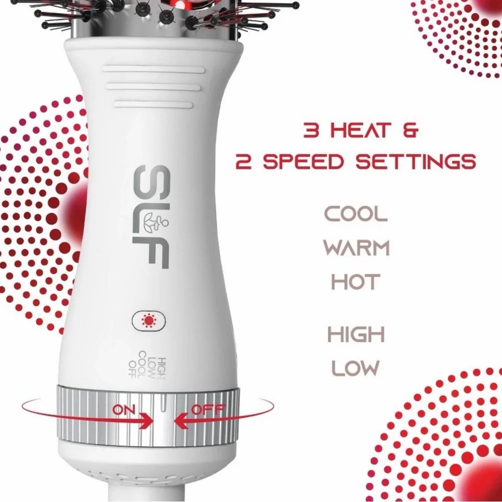 SLF Red Light Travel Dryer Hair Brush